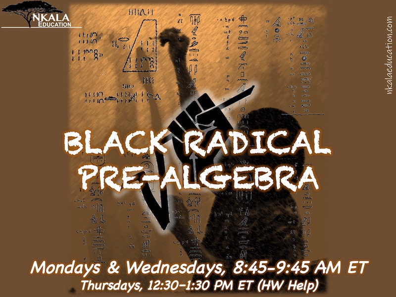 Black Radical Pre-Algebra
